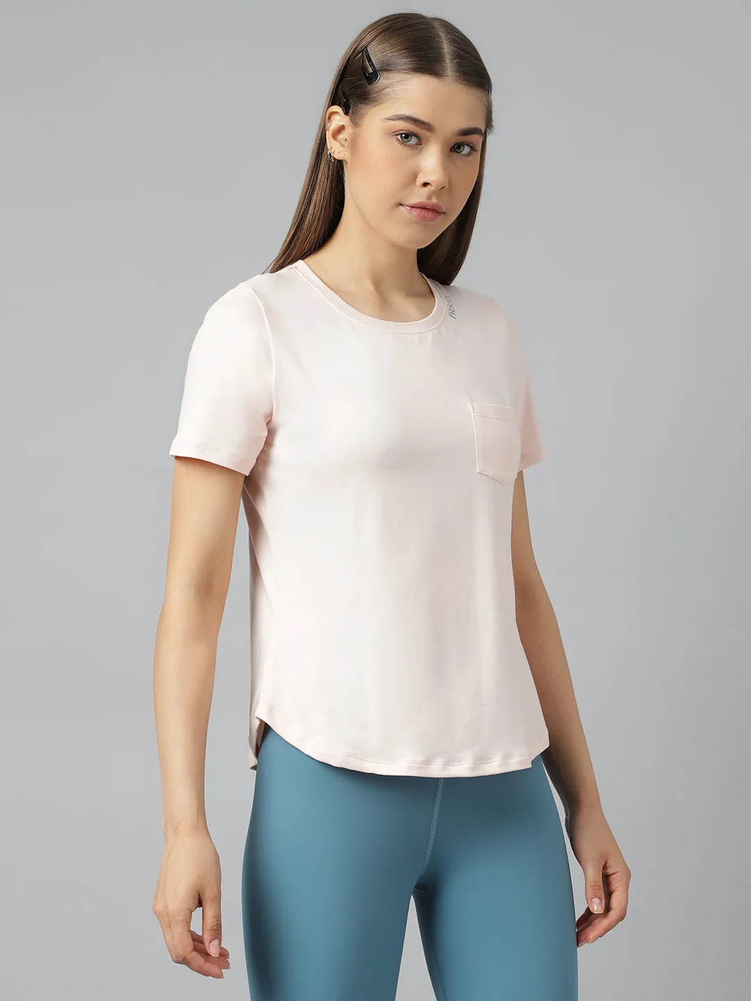 Fitkin women short sleeves t-shirt with laser cut detail