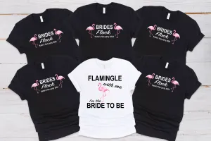 Flamingo Brides Flock Hen Party T-shirts