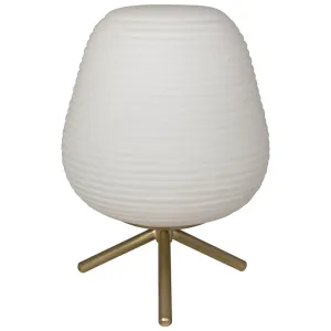 Foka Table Lamp, Metal with Brass Finish