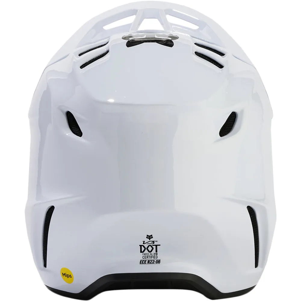 Fox - 2025 V3 RS White Carbon Solid Helmet