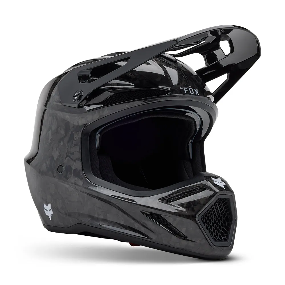 FOX V3 RS CARBON SOLID HELMET MIPS CE [BLACK]