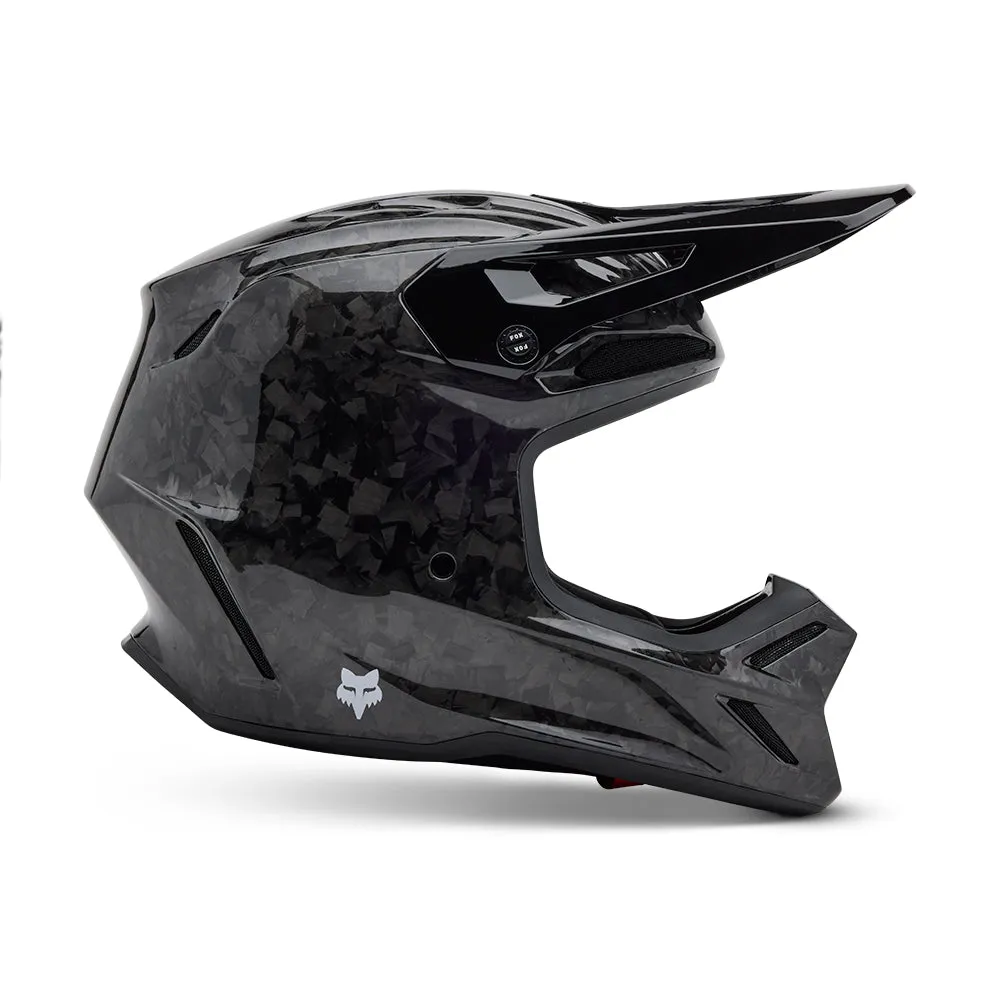 FOX V3 RS CARBON SOLID HELMET MIPS CE [BLACK]