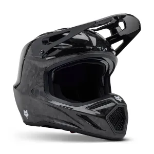 FOX V3 RS CARBON SOLID HELMET MIPS CE [BLACK]