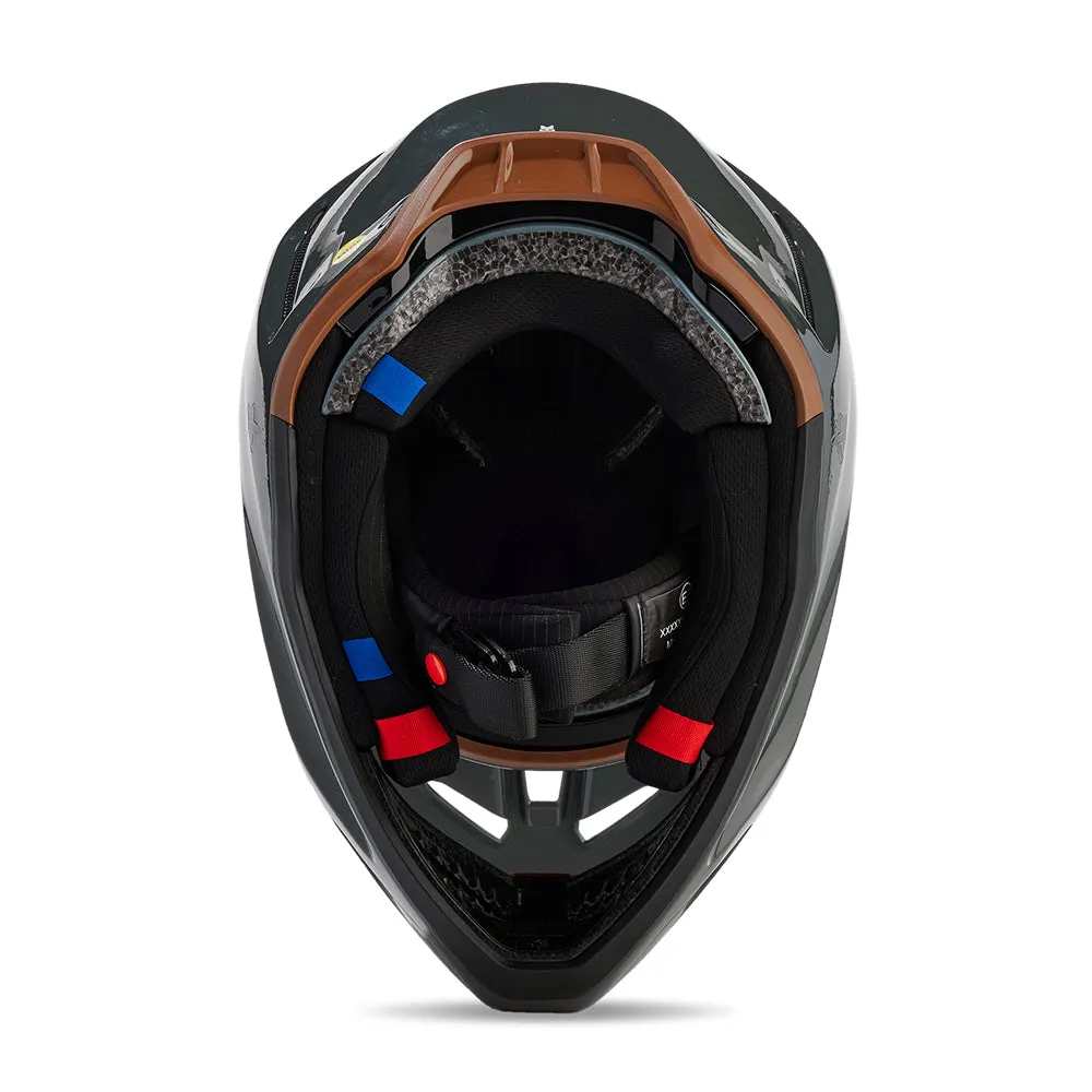 FOX V3 RS CARBON SOLID HELMET MIPS CE [DARK SHADOW]