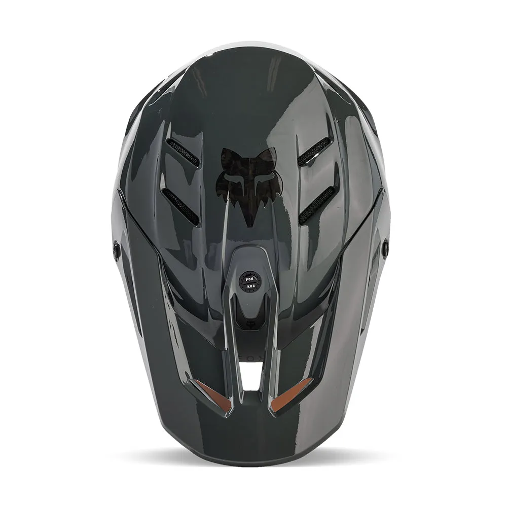 FOX V3 RS CARBON SOLID HELMET MIPS CE [DARK SHADOW]