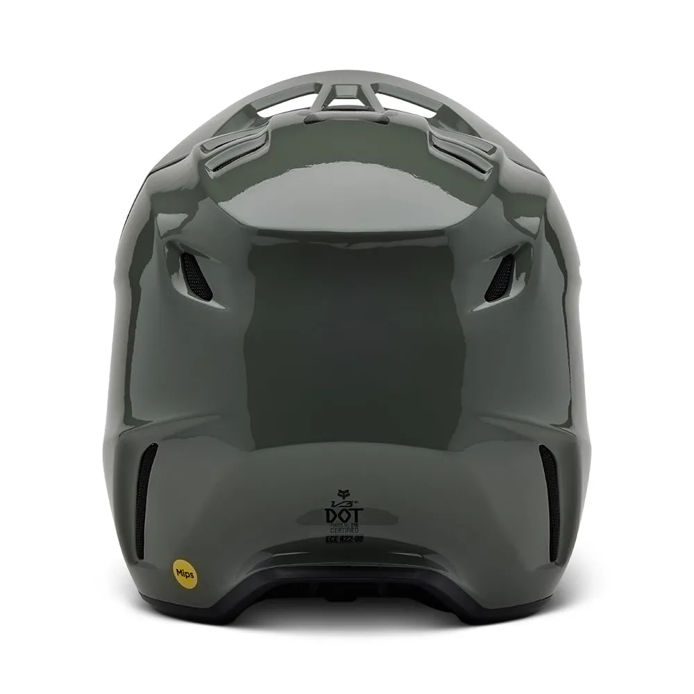 FOX V3 RS CARBON SOLID HELMET MIPS CE [DARK STONE]