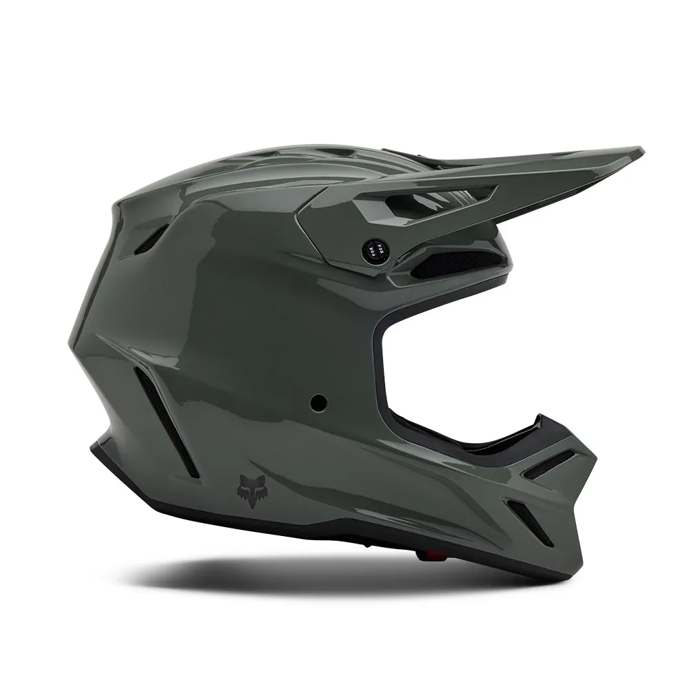 FOX V3 RS CARBON SOLID HELMET MIPS CE [DARK STONE]