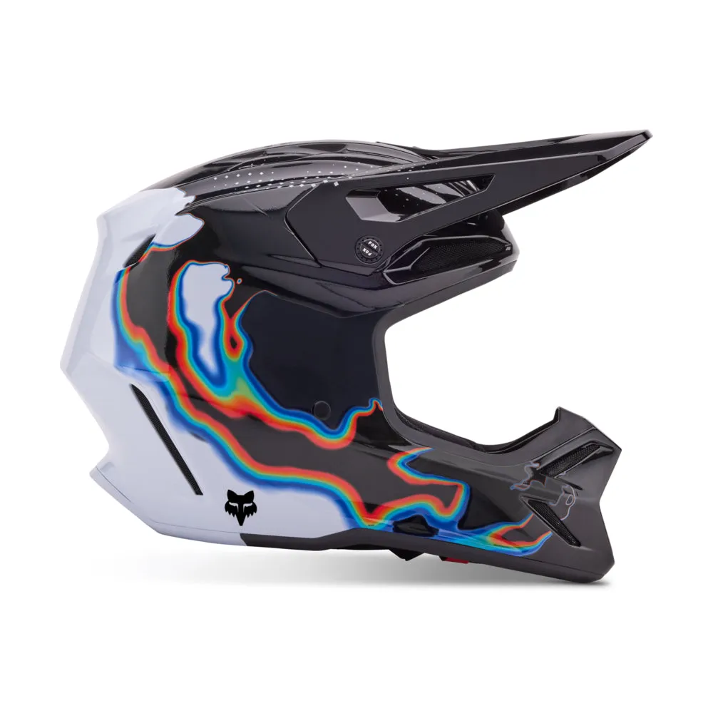 FOX V3 RS SCANS LE HELMET MIPS [WHITE/BLACK]