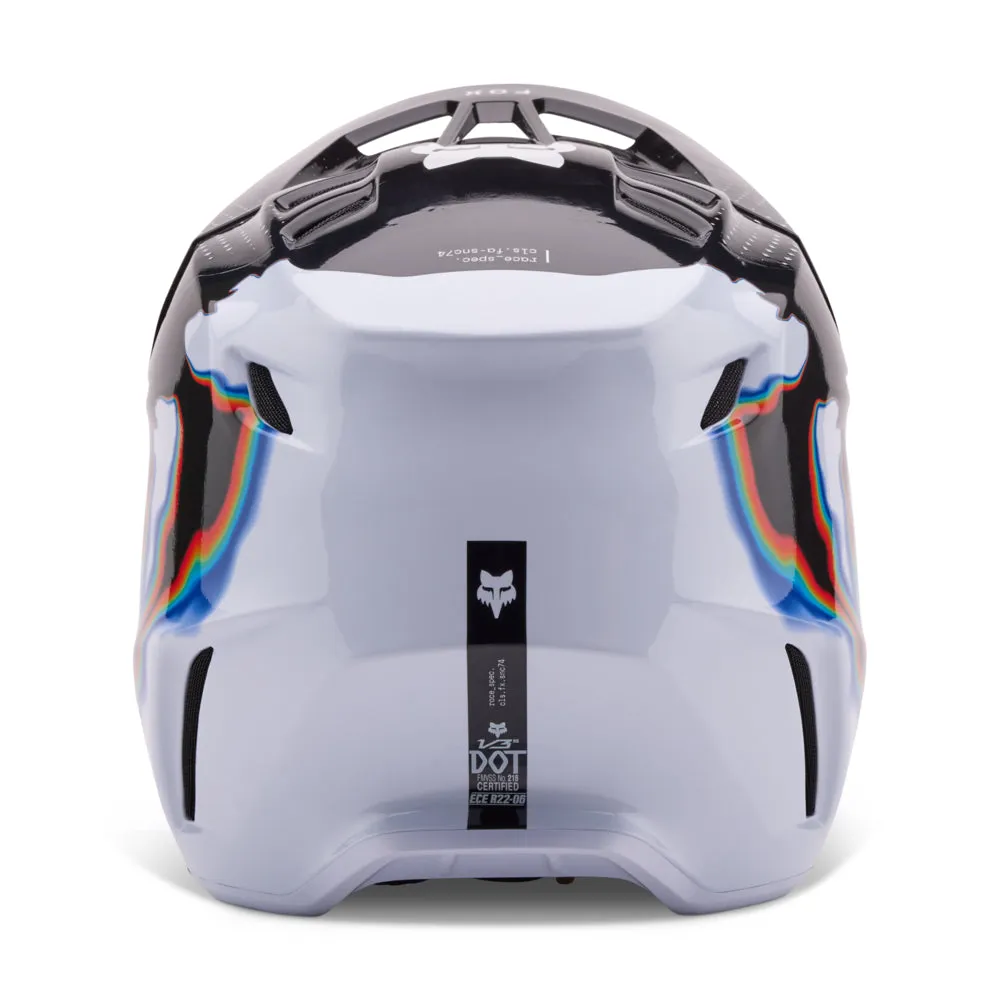 FOX V3 RS SCANS LE HELMET MIPS [WHITE/BLACK]