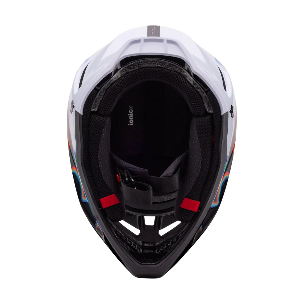 FOX V3 RS SCANS LE HELMET MIPS [WHITE/BLACK]