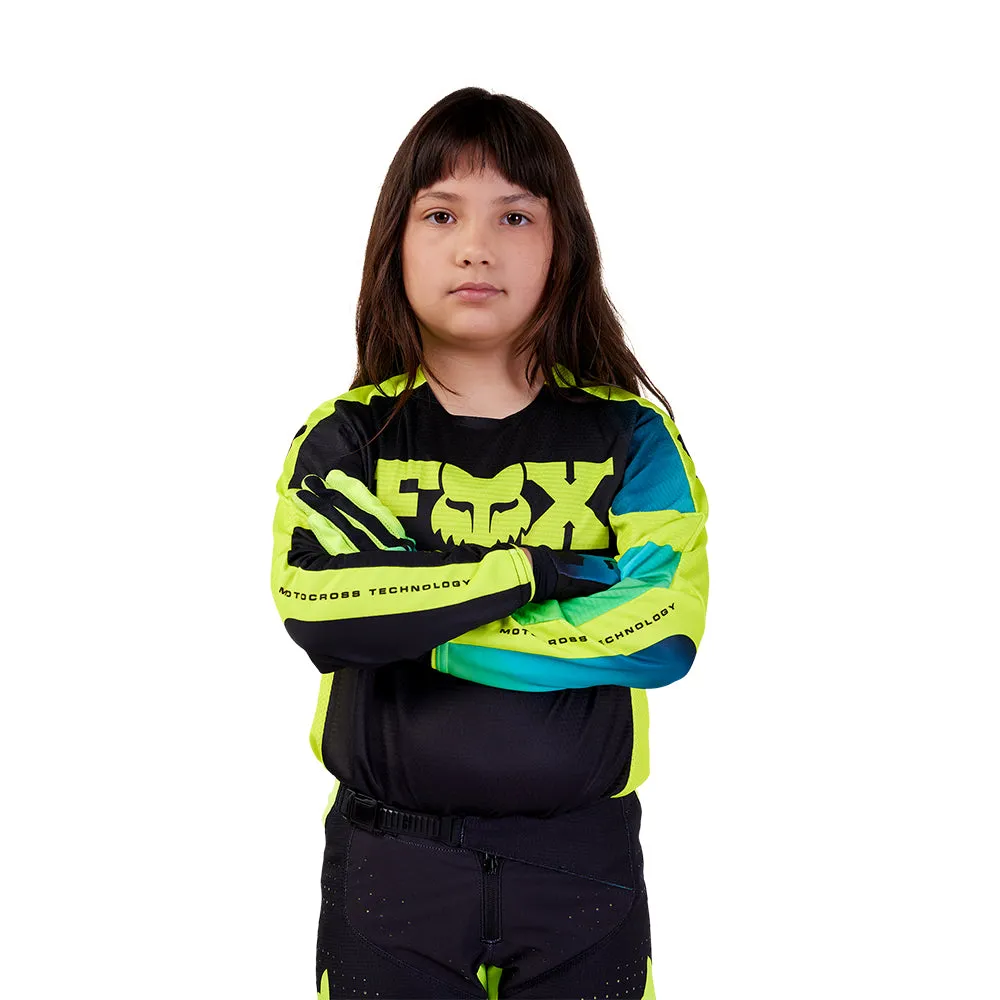 FOX YOUTH 360 STREAK JERSEY [BLACK/YELLOW]