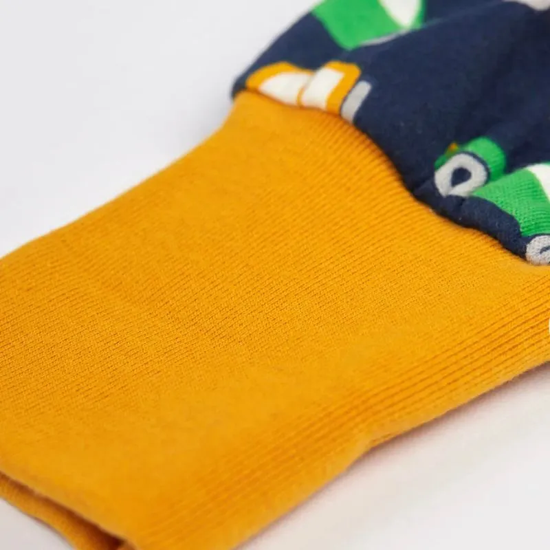 Frugi Parsnip Pants - Rainbow Wheels