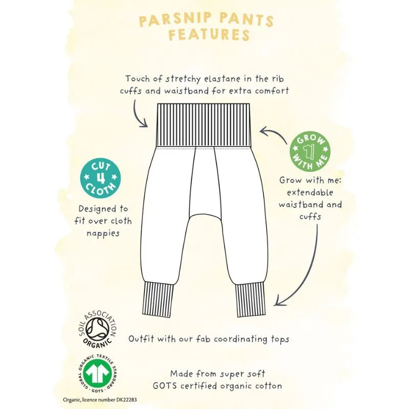 Frugi Parsnip Pants - Rainbow Wheels