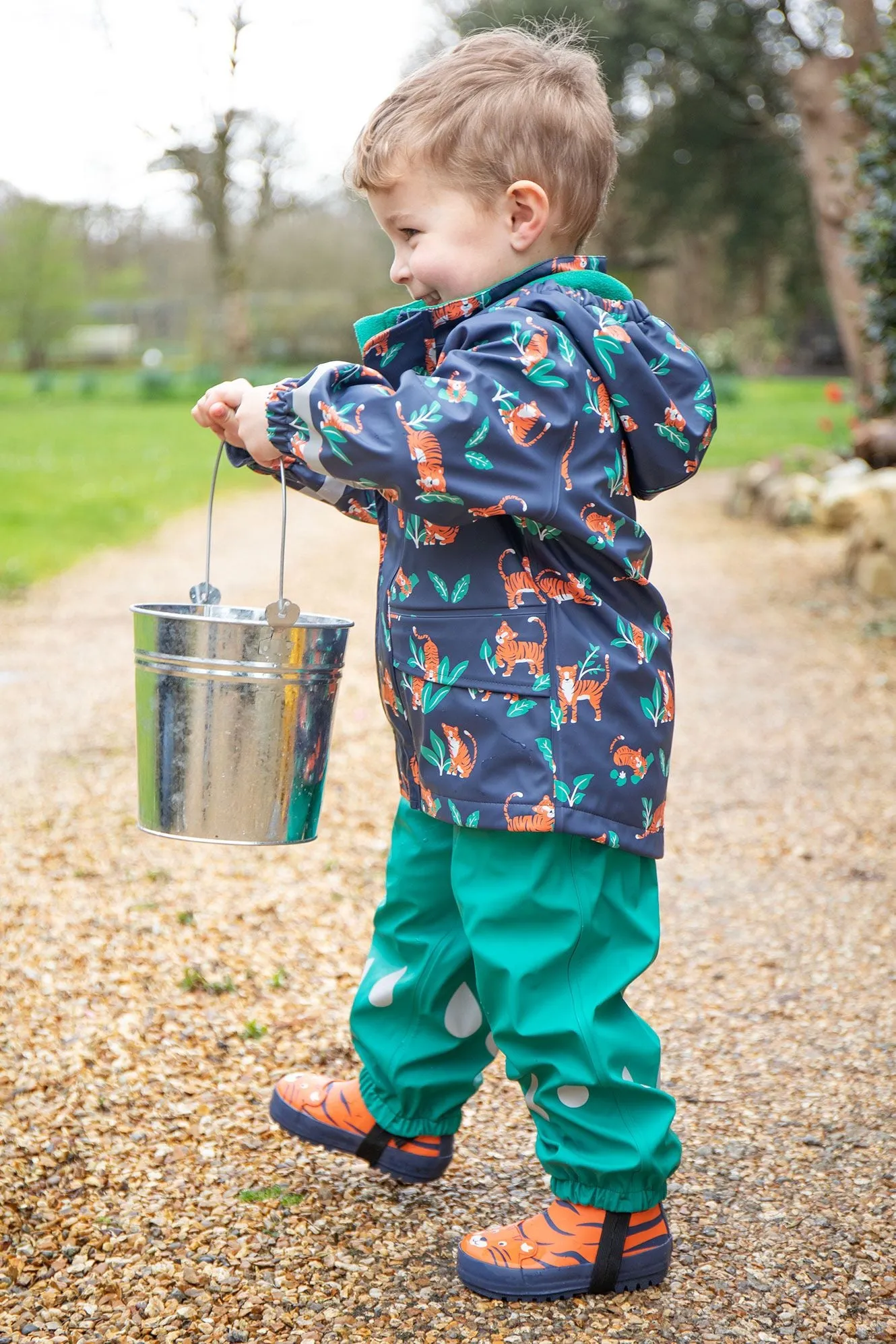 Frugi Puddle Buster Raincoat 500050A4tigt Tiger