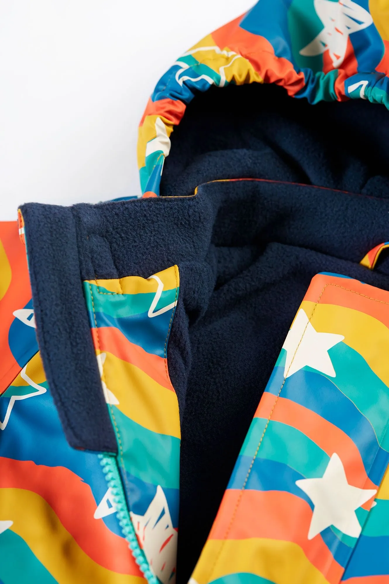 Frugi Puddle Buster Raincoat 500050A4wvst Wavy Stars