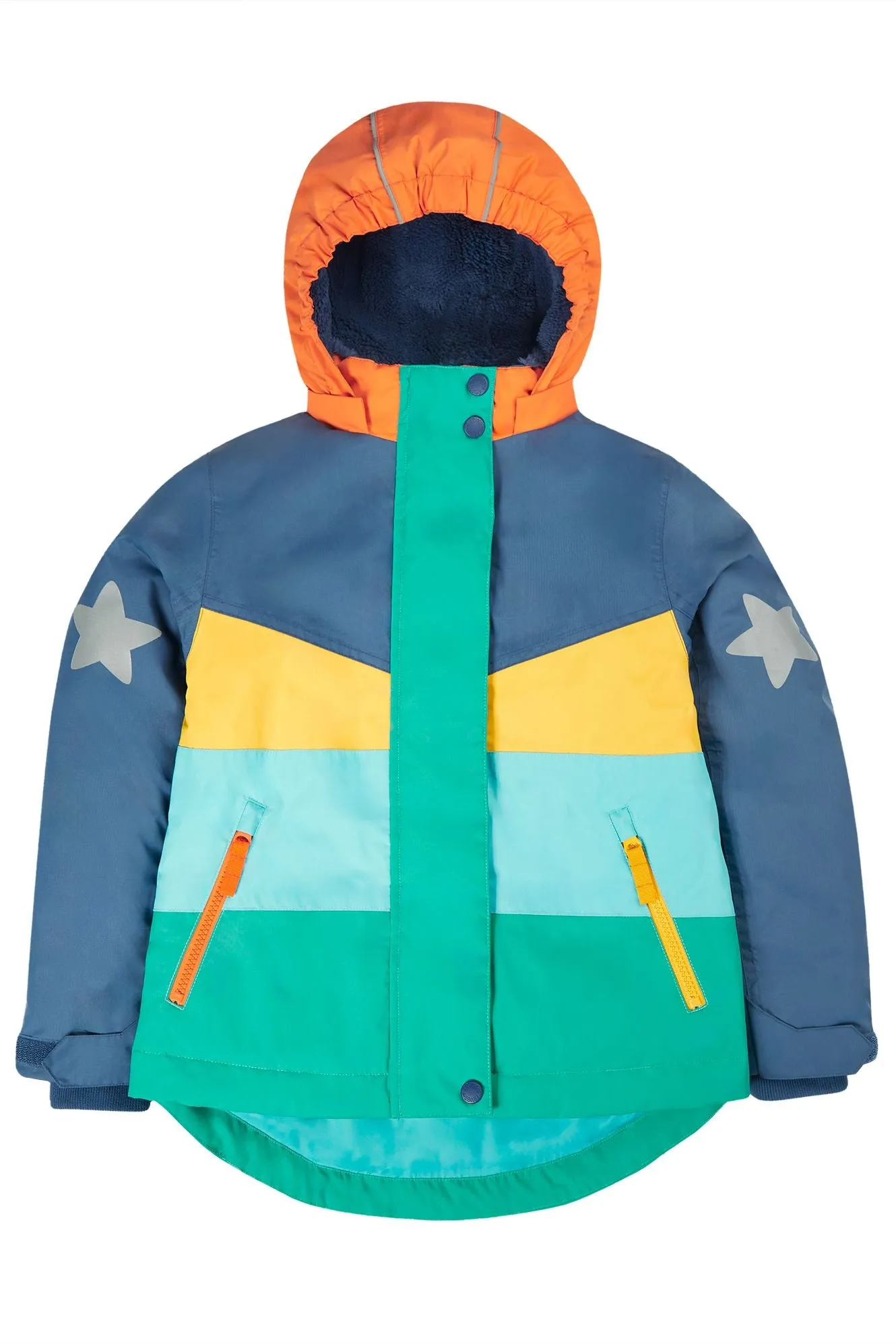 Frugi Snow And Ski Jacket 500034A4igcb Colourblock