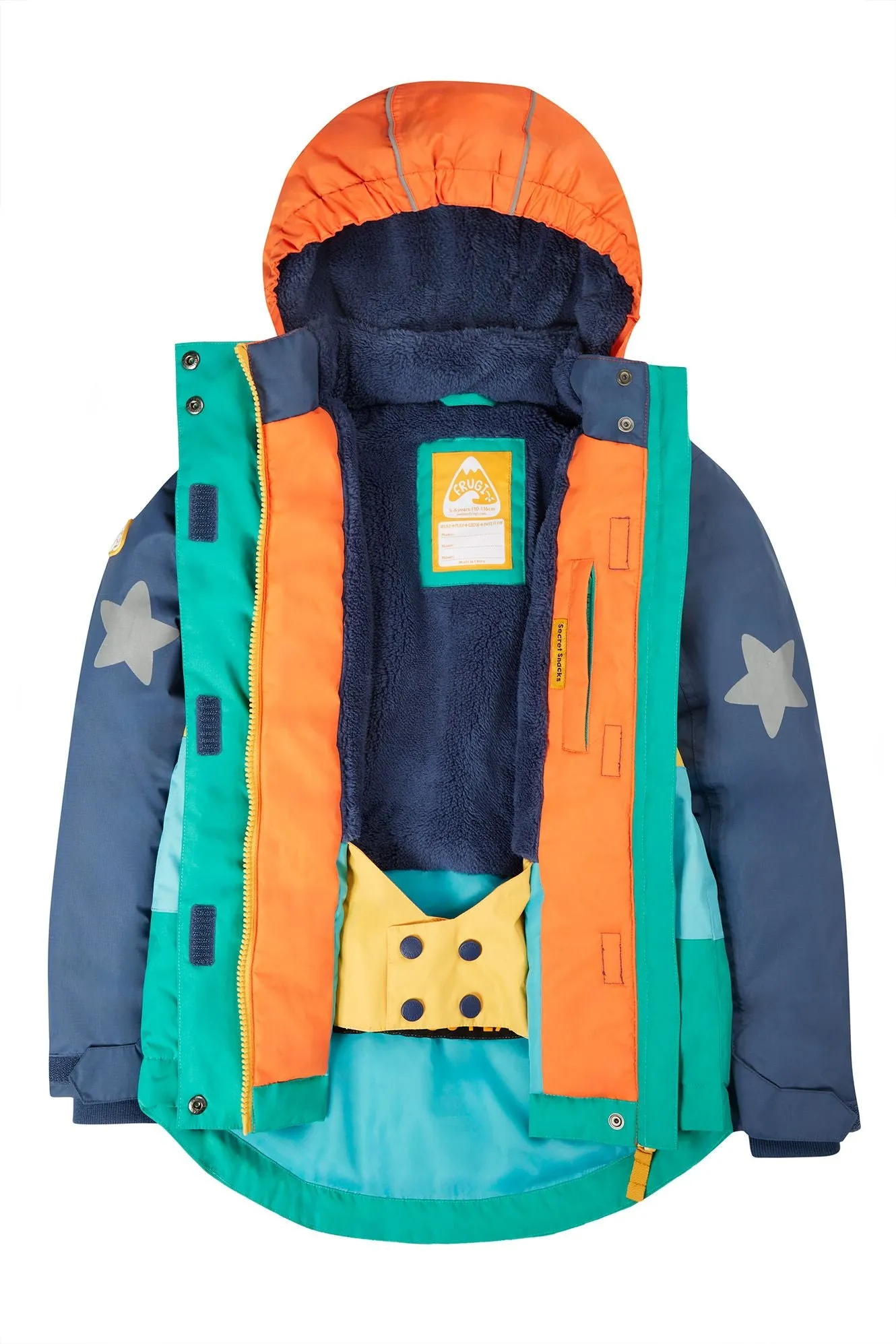Frugi Snow And Ski Jacket 500034A4igcb Colourblock