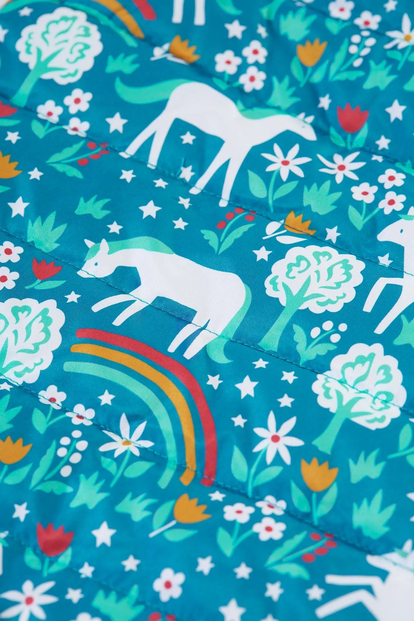 Frugi Toasty Trail Reversible Coat 500041A4wdhr Wild Horses