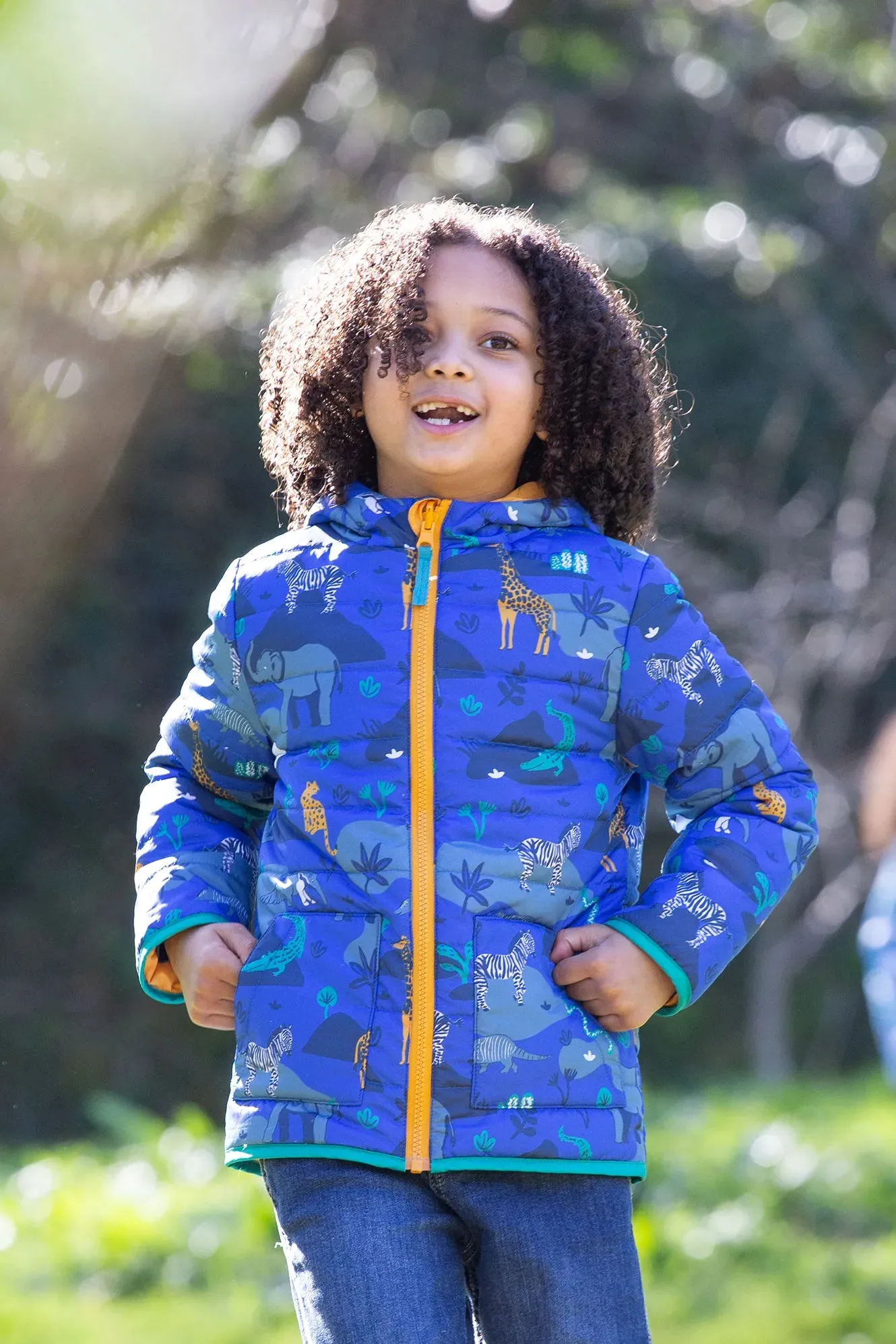 Frugi Toasty Trail Reversible Jacket 500041A4sfca Safari Camo