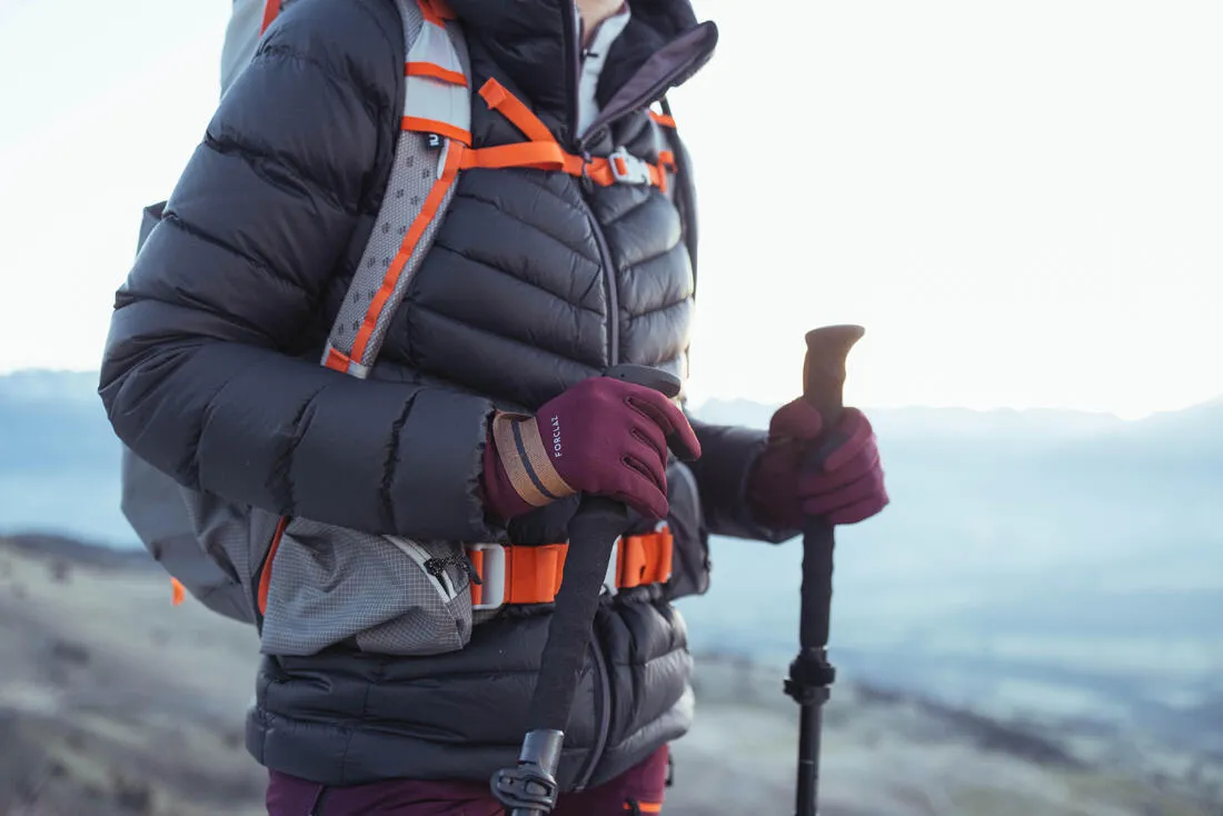 Gants tactiles et stretch de trekking montagne - MT500 marine - adulte