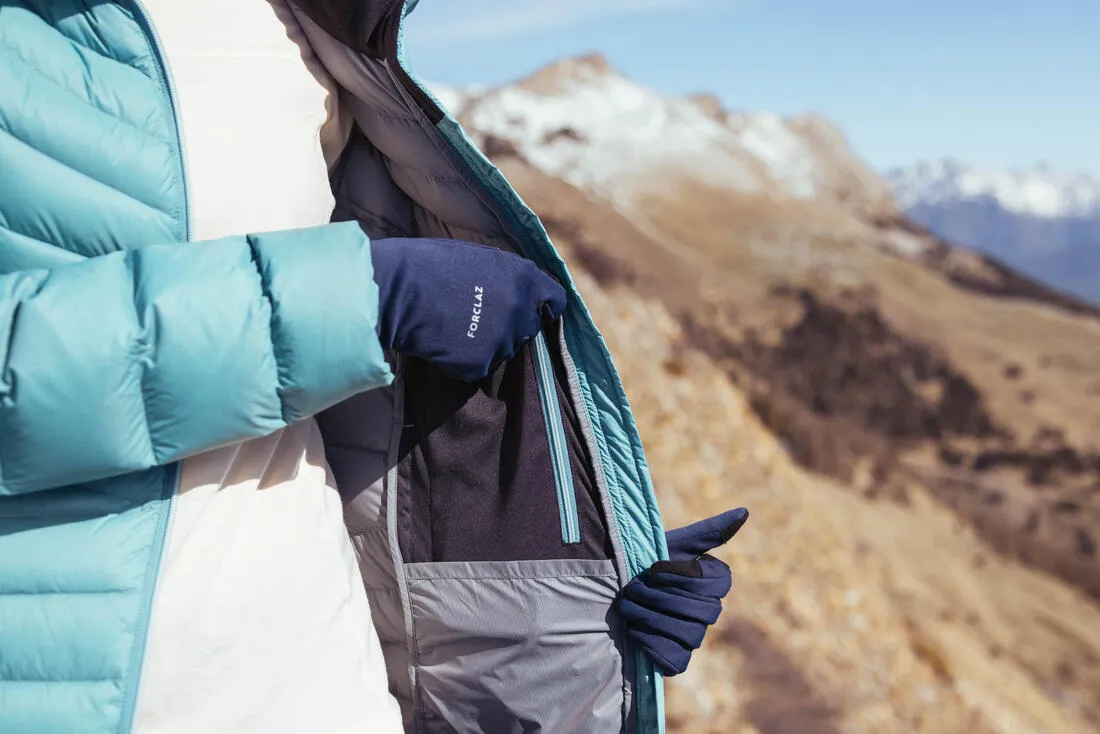 Gants tactiles et stretch de trekking montagne - MT500 marine - adulte