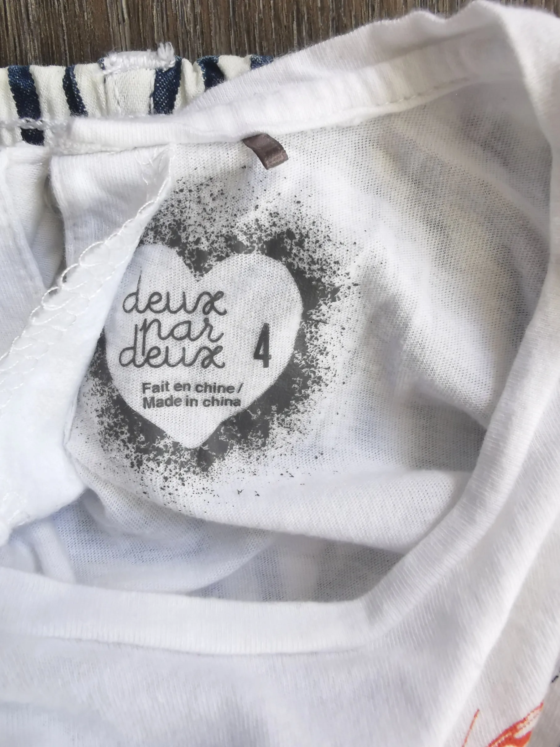 GIRL SIZE 3/4 YEARS - DEUX PAR DEUX & GYMBOREE, 2 Piece Mix N Match Summer Outfit NWT / EUC B25