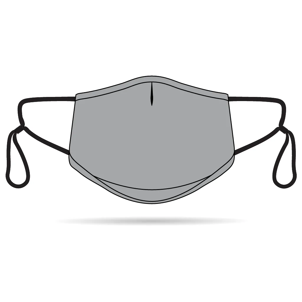Grey Anti-Bacterial Reusable Mask 5 Pack