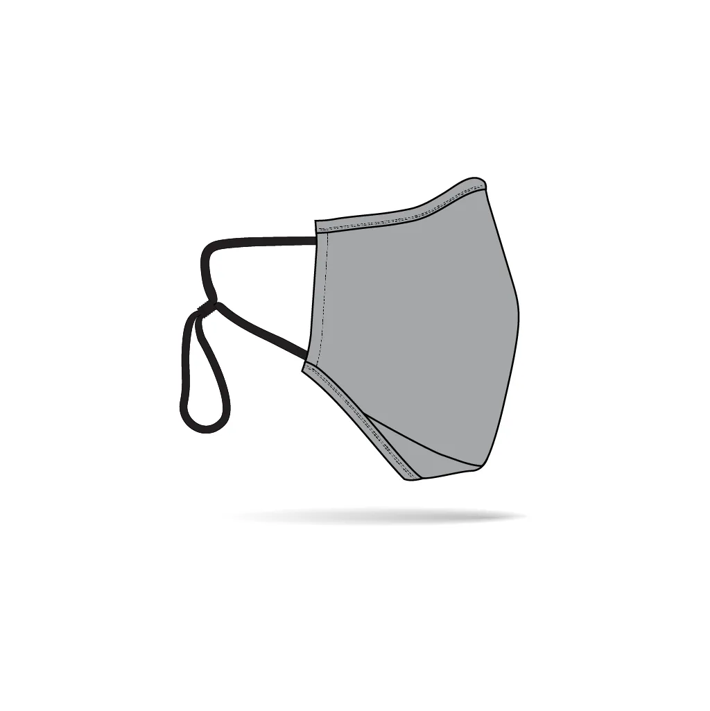 Grey Anti-Bacterial Reusable Mask 5 Pack