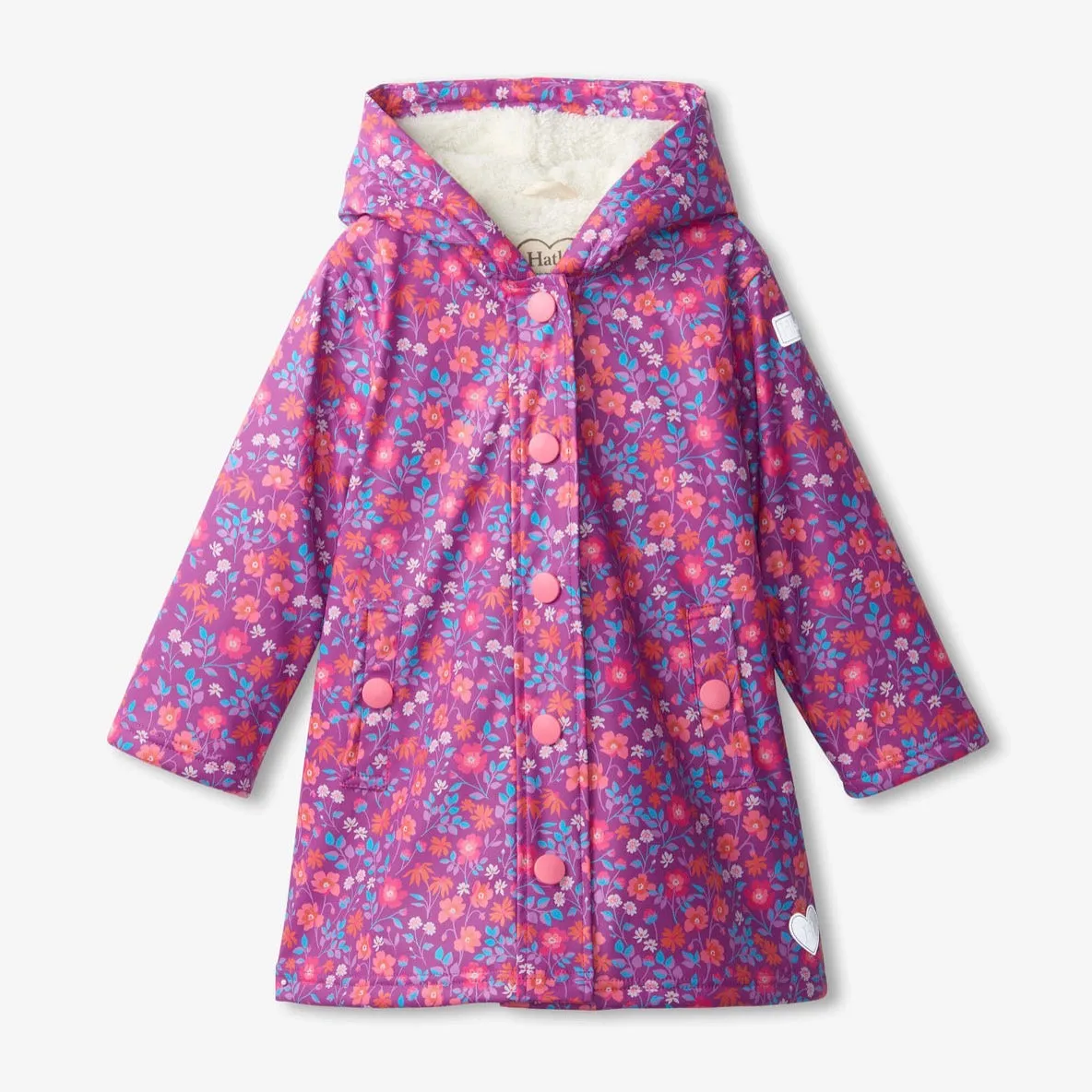 Hatley Wild Flower Sherpa Lined Raincoat F23wfk817