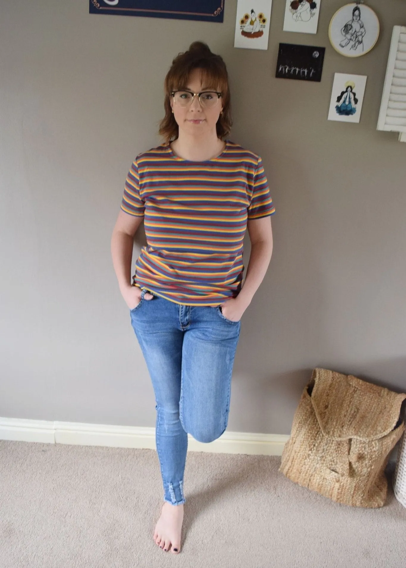 Hazel Stripe Breastfeeding Top