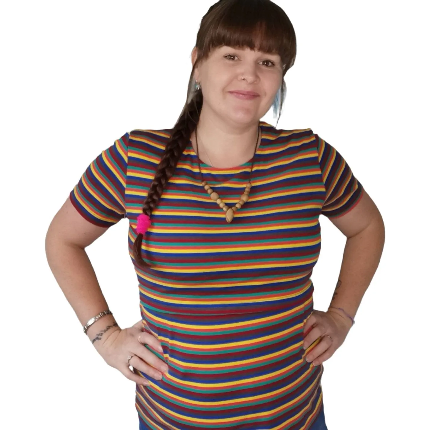 Hazel Stripe Breastfeeding Top