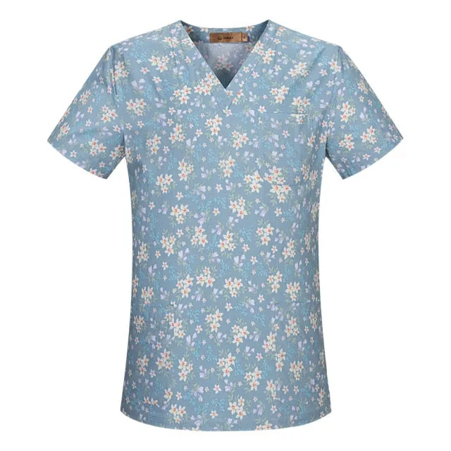 Hospital Nursing Scrub Tops for Women