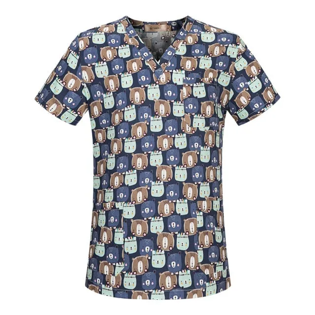 Hospital Nursing Scrub Tops for Women