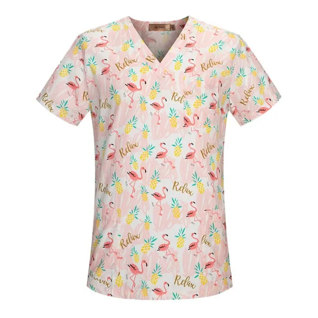 Hospital Nursing Scrub Tops for Women