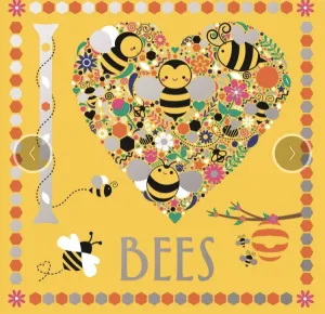 I Heart Bees Colouring