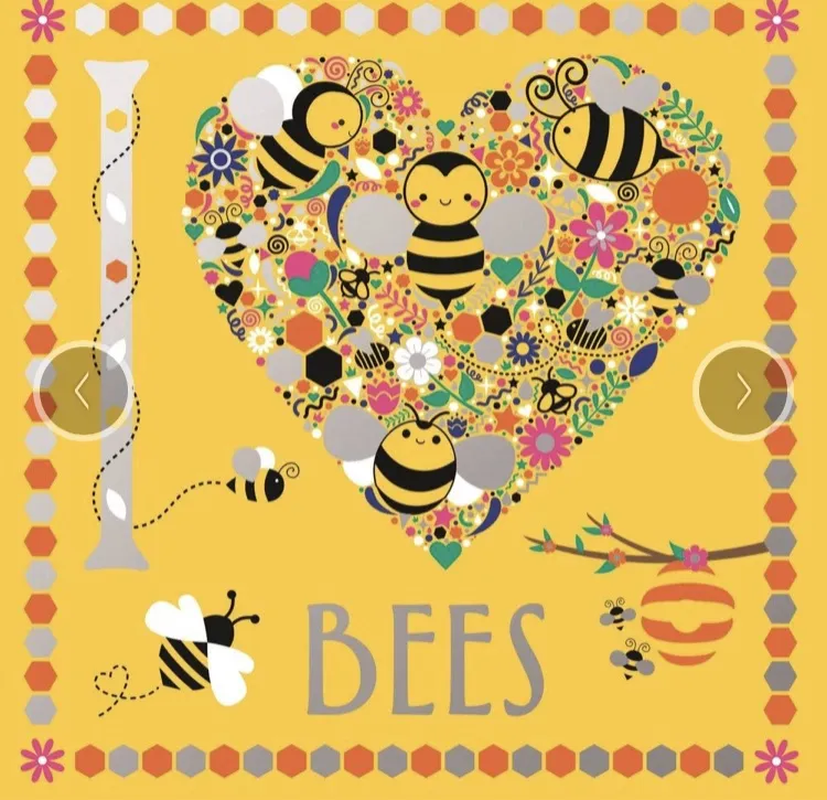 I Heart Bees Colouring