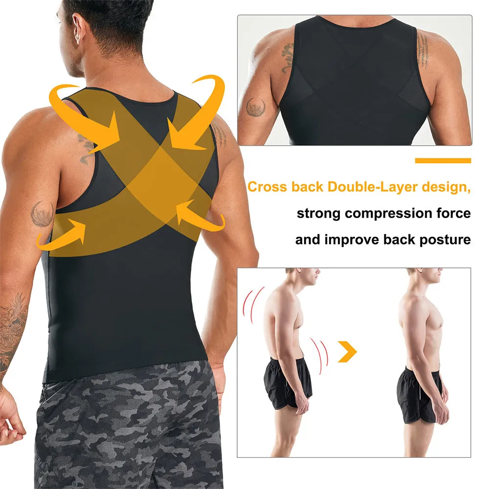 Junlan Men Slimming Abdomen Compression Tank Top
