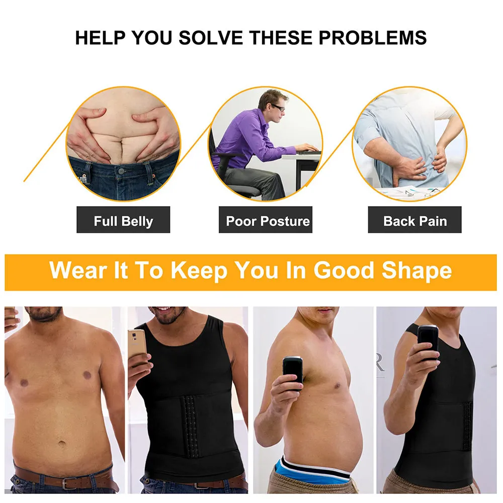 Junlan Men Slimming Abdomen Compression Tank Top