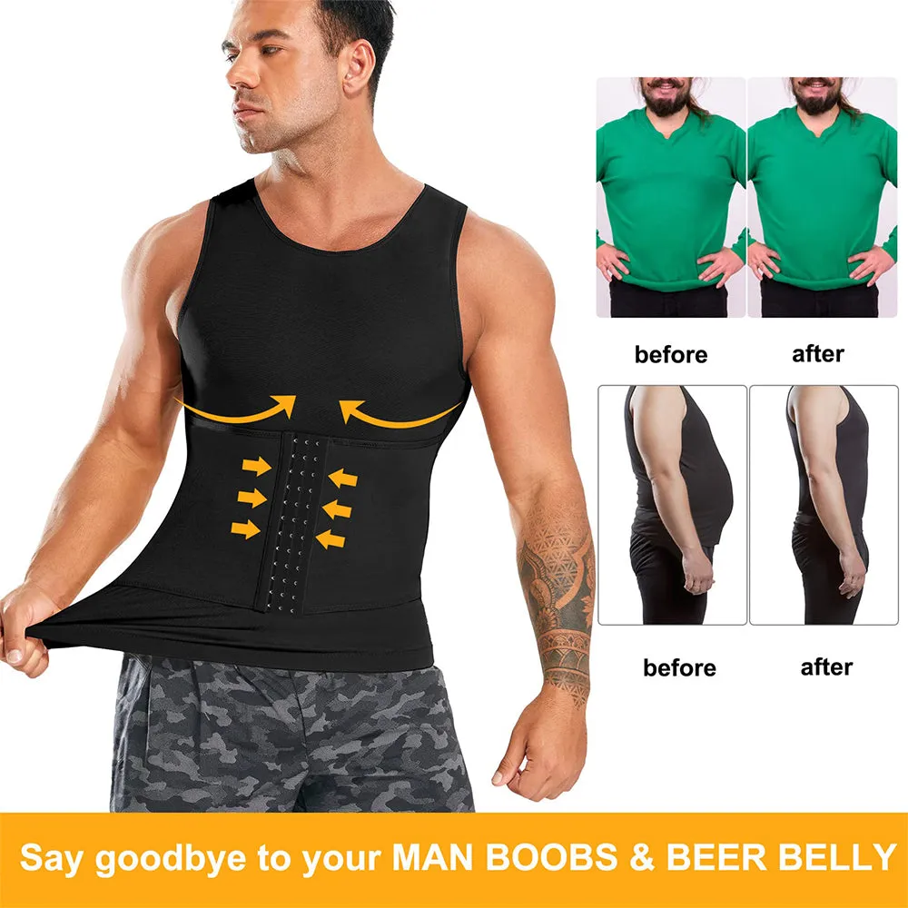 Junlan Men Slimming Abdomen Compression Tank Top