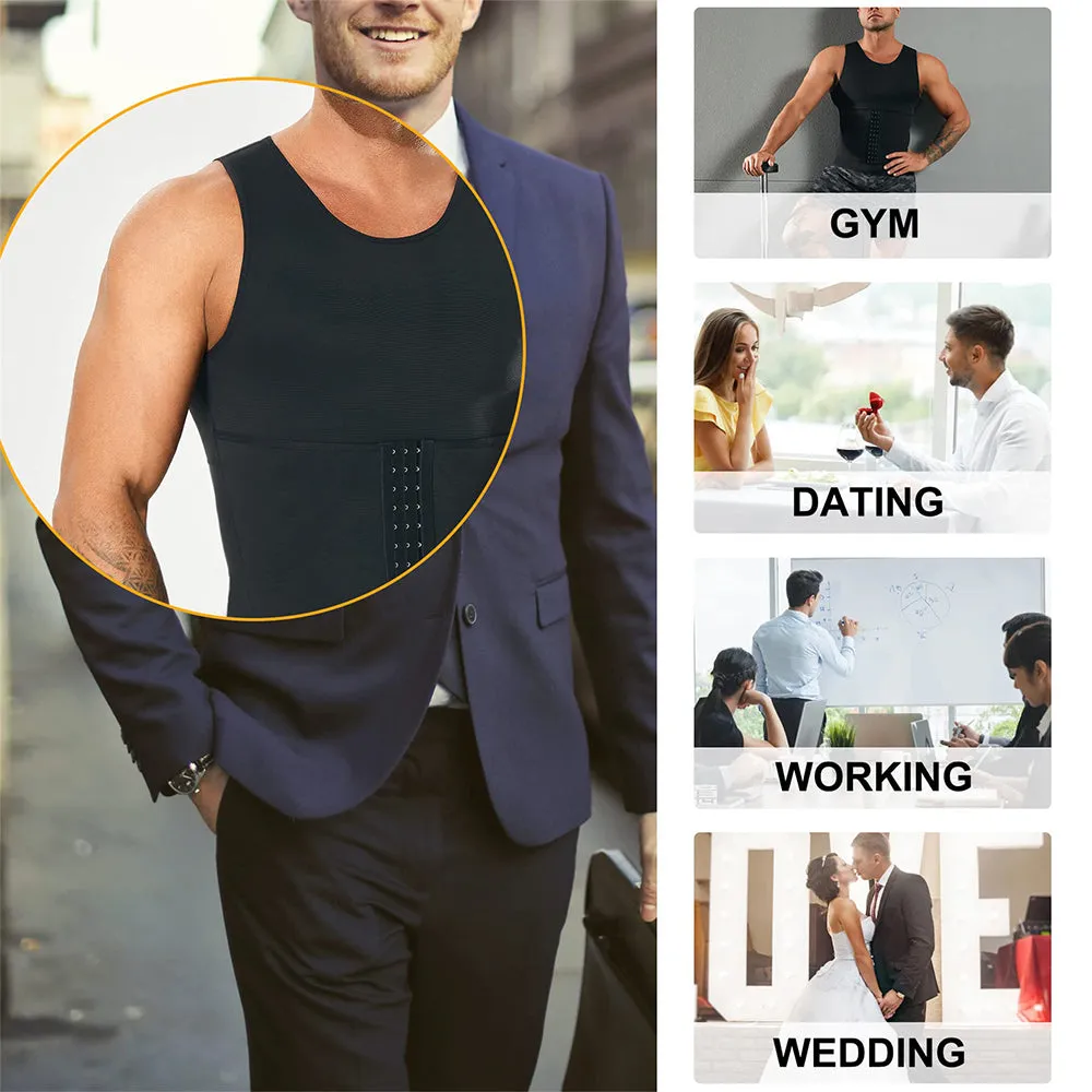 Junlan Men Slimming Abdomen Compression Tank Top