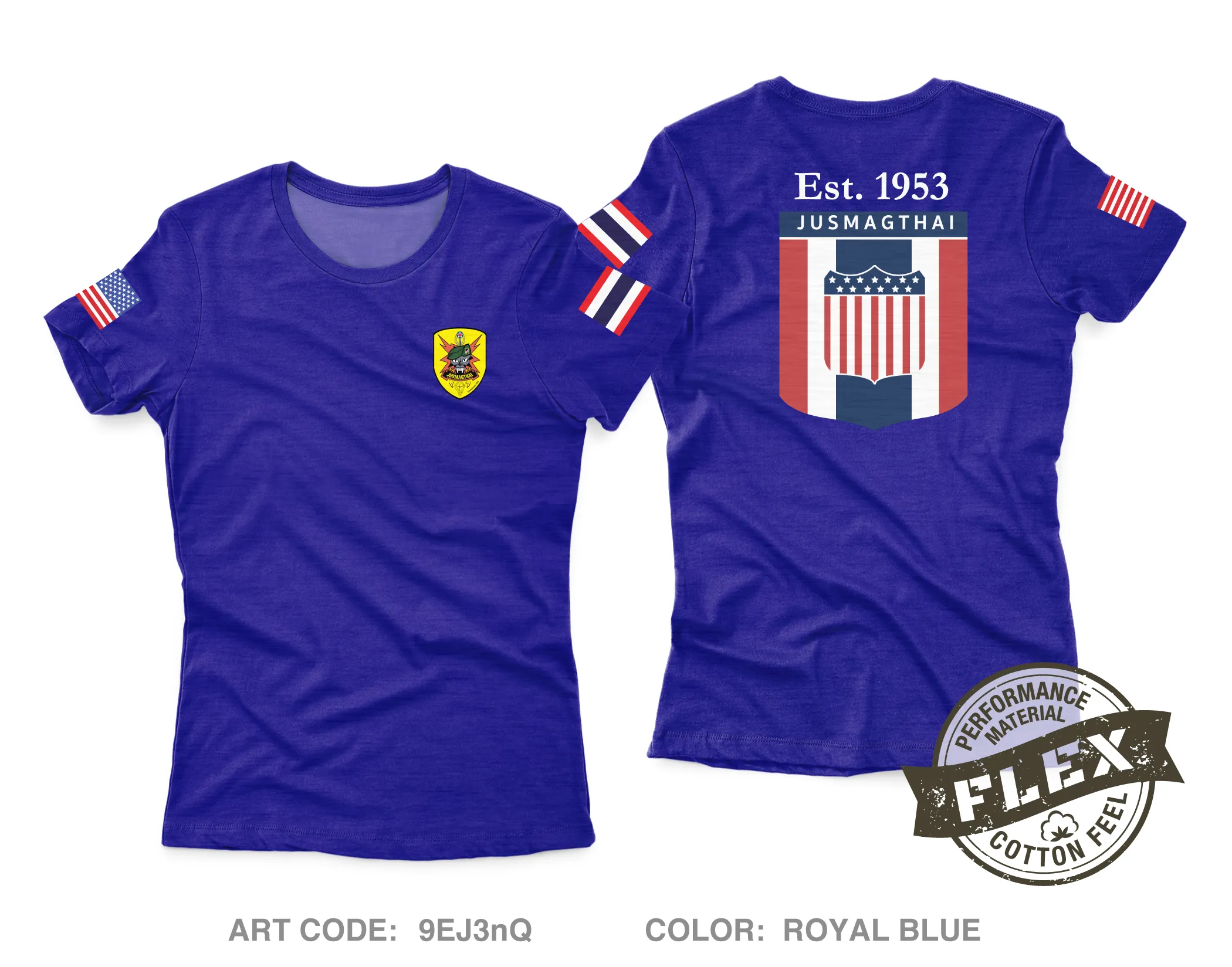 JUSMAGTHAI Women's SS Flex Performance Tee - 9EJ3nQ