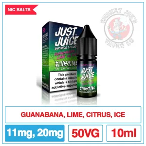 Just Juice Nic Salt - Exotic Fruit - Guanabana And Lime On Ice