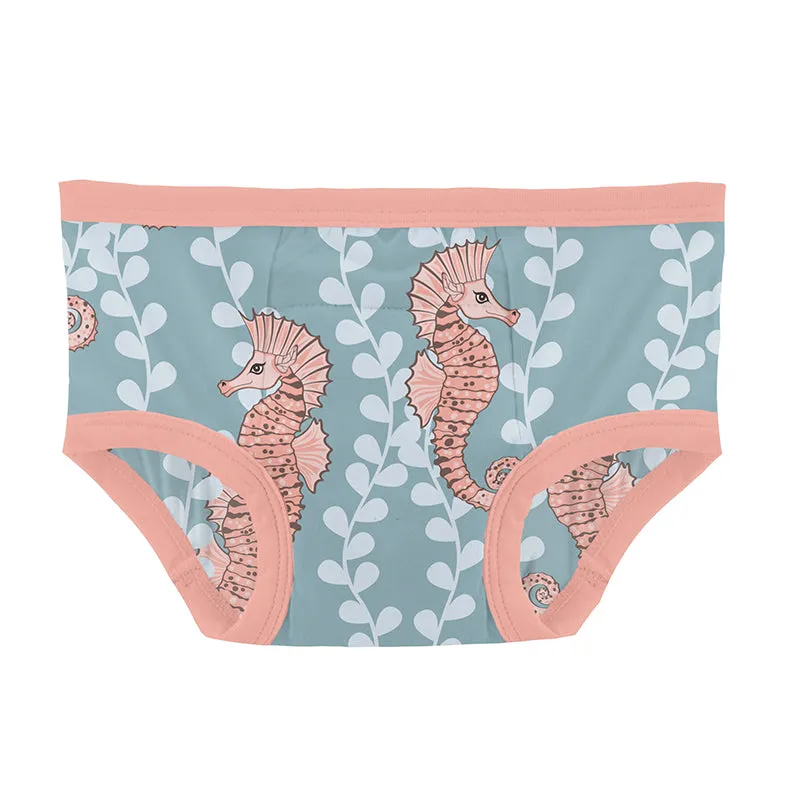KicKee Pants Training Pants - Stormy Sea Seahorses