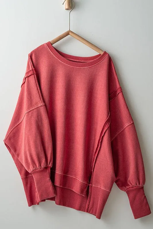 Leaves are Falling Washed Sweatshirt