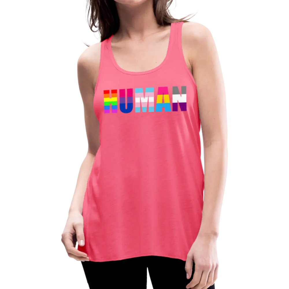 LGBTQ HUMAN Equality Women's Premium Flowy Tank Tops