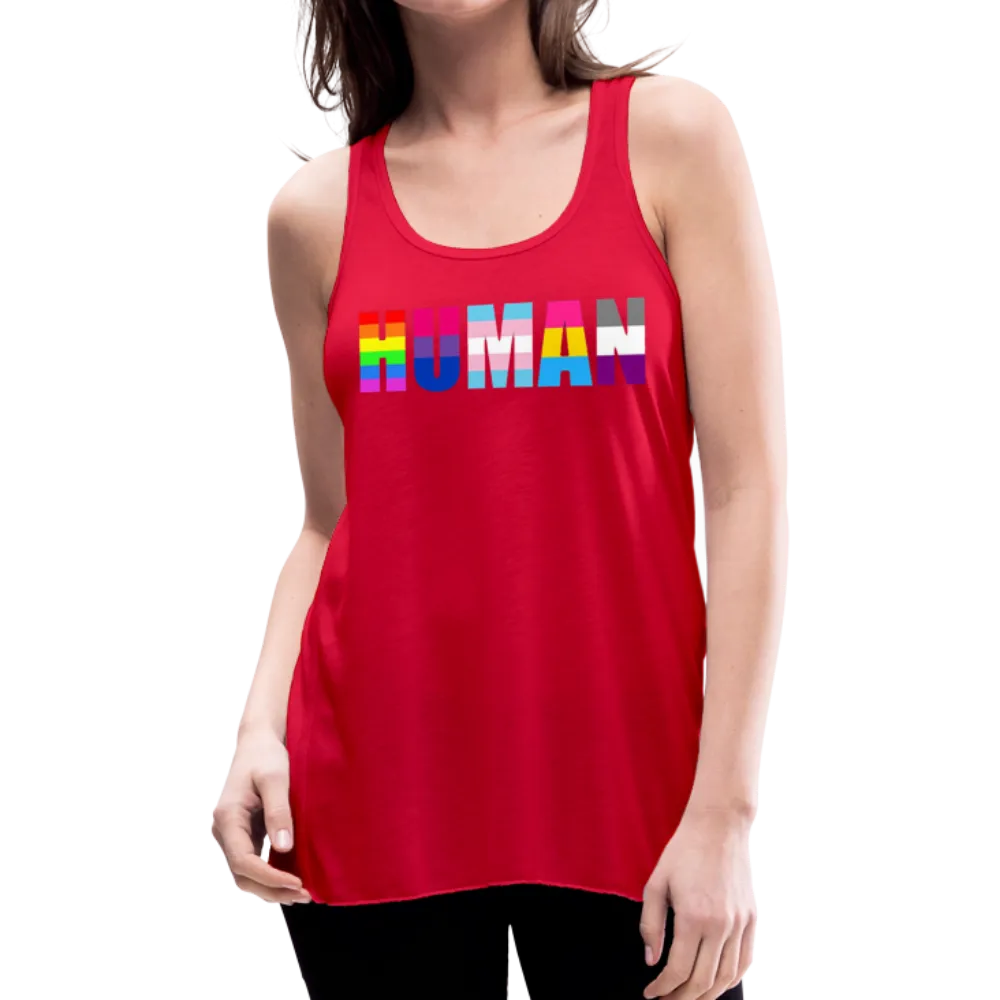 LGBTQ HUMAN Equality Women's Premium Flowy Tank Tops