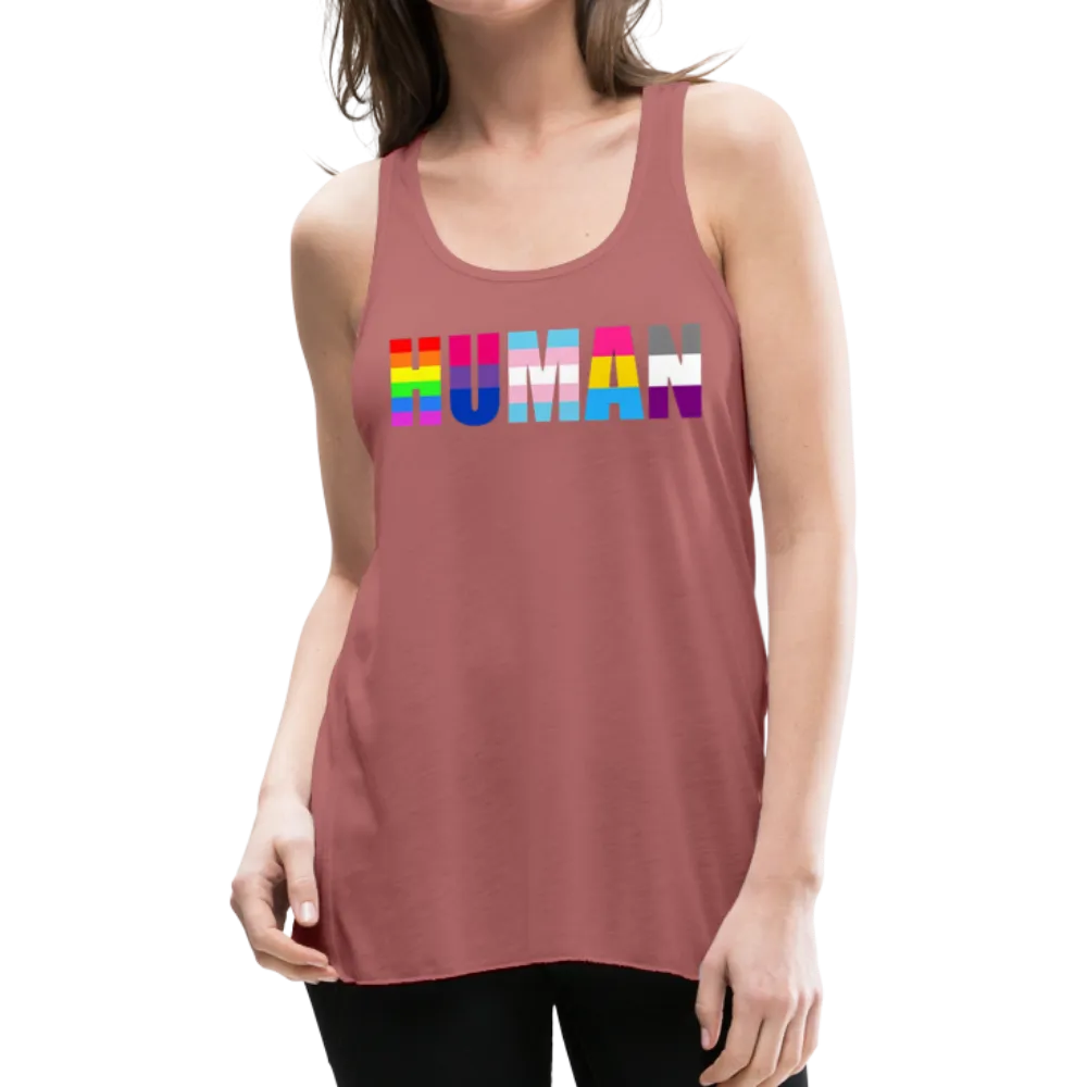 LGBTQ HUMAN Equality Women's Premium Flowy Tank Tops