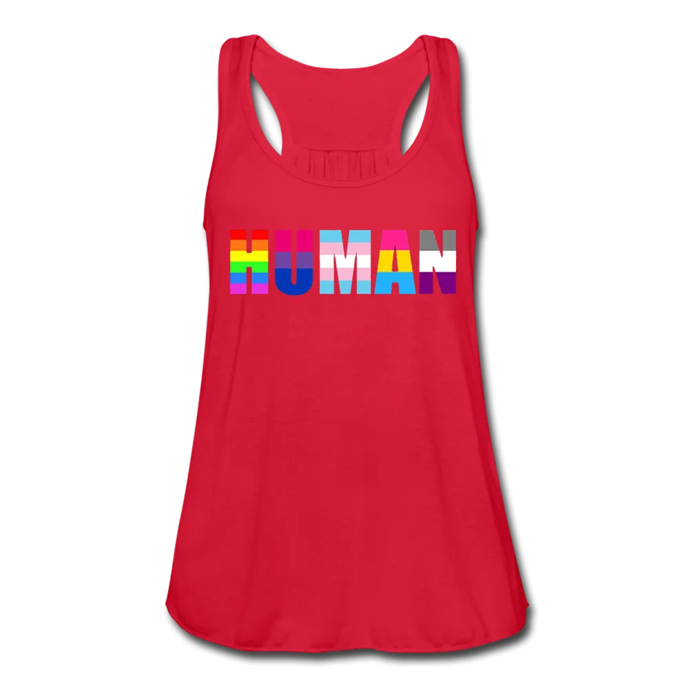 LGBTQ HUMAN Equality Women's Premium Flowy Tank Tops
