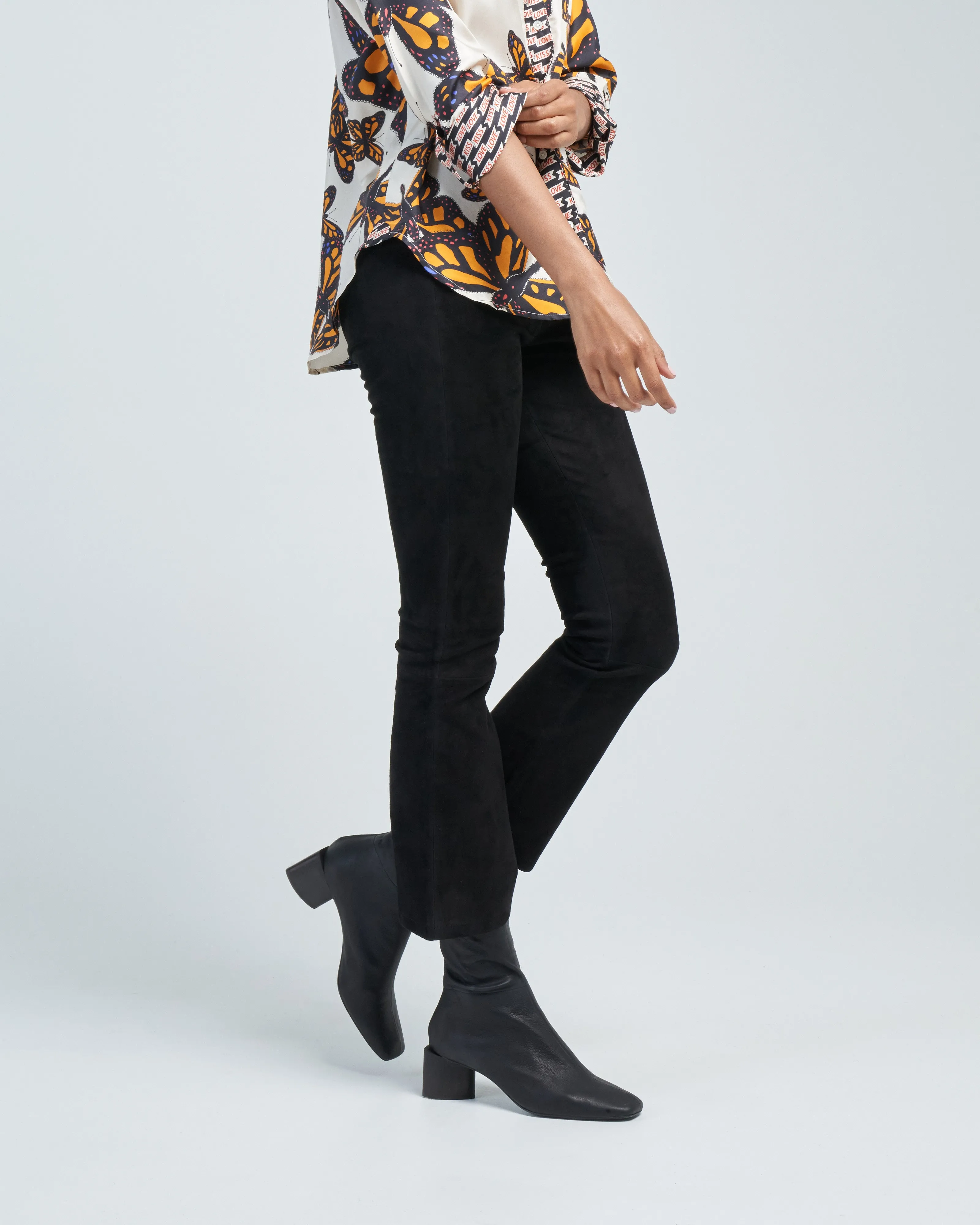 lively stretch suede pant