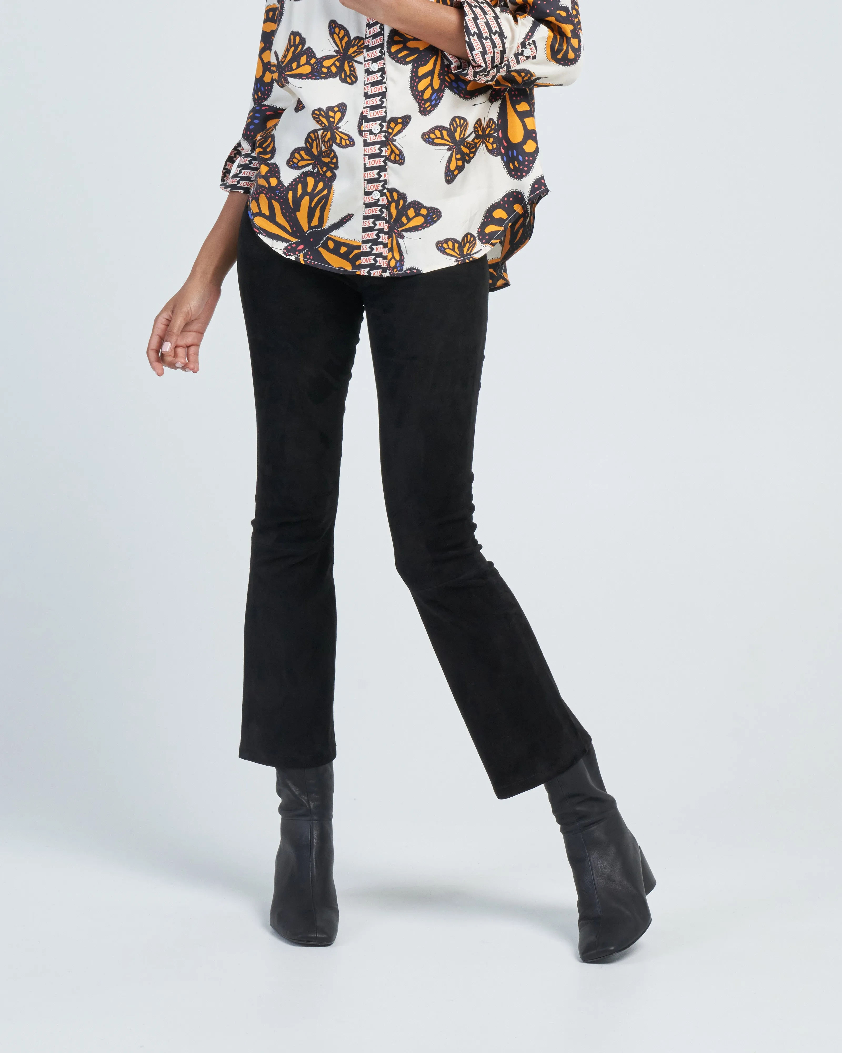 lively stretch suede pant